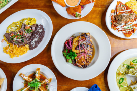 Dishes from 5 Rabanitos Restaurant 